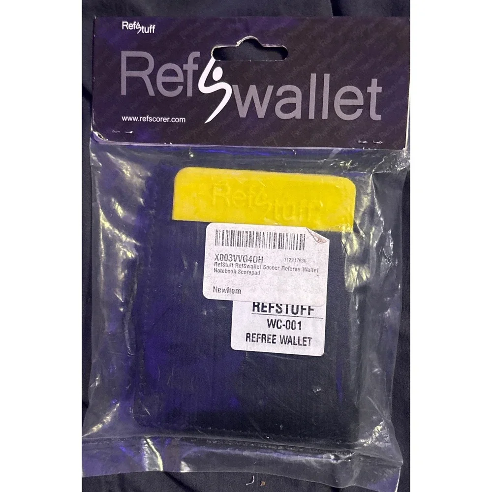 NEW RefStuff RefSwallet Soccer Football Referee Wallet Red Yellow Cards WC-001